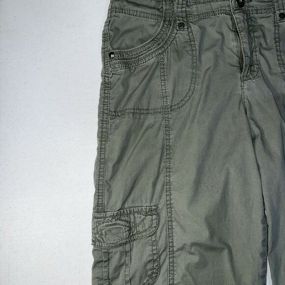 Women's Style & Co. Cargo Capri Size 4 Khaki Green - Picture 4 of 8